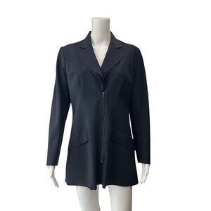 Maria Pinto Black Full Zip Blazer Jacket size Medium